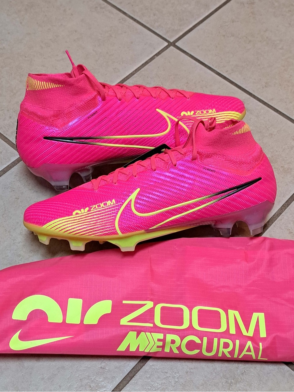 Nike Zoom Superfly 9 Elite Fg “PINK BLAST” DJ4977-605 - Mens Size 12.5